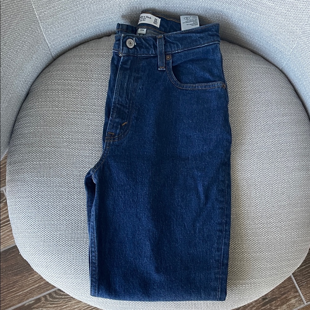 Abercrombie & Fitch Dark Blue Straight Jeans